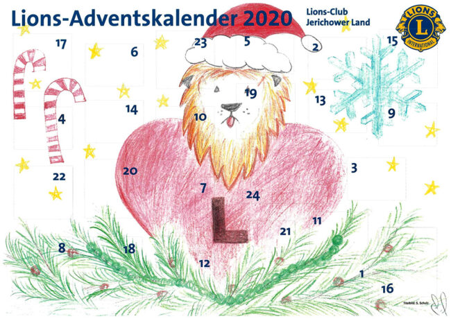 Lions-Club Jerichower Land Adventskalender 2020 Lions-Club Jerichower Land Adventskalender 2020