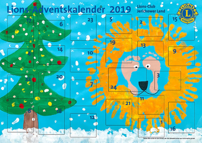 Lions-Club Jerichower Land Adventskalender 2019 Lions-Club Jerichower Land Adventskalender 2019